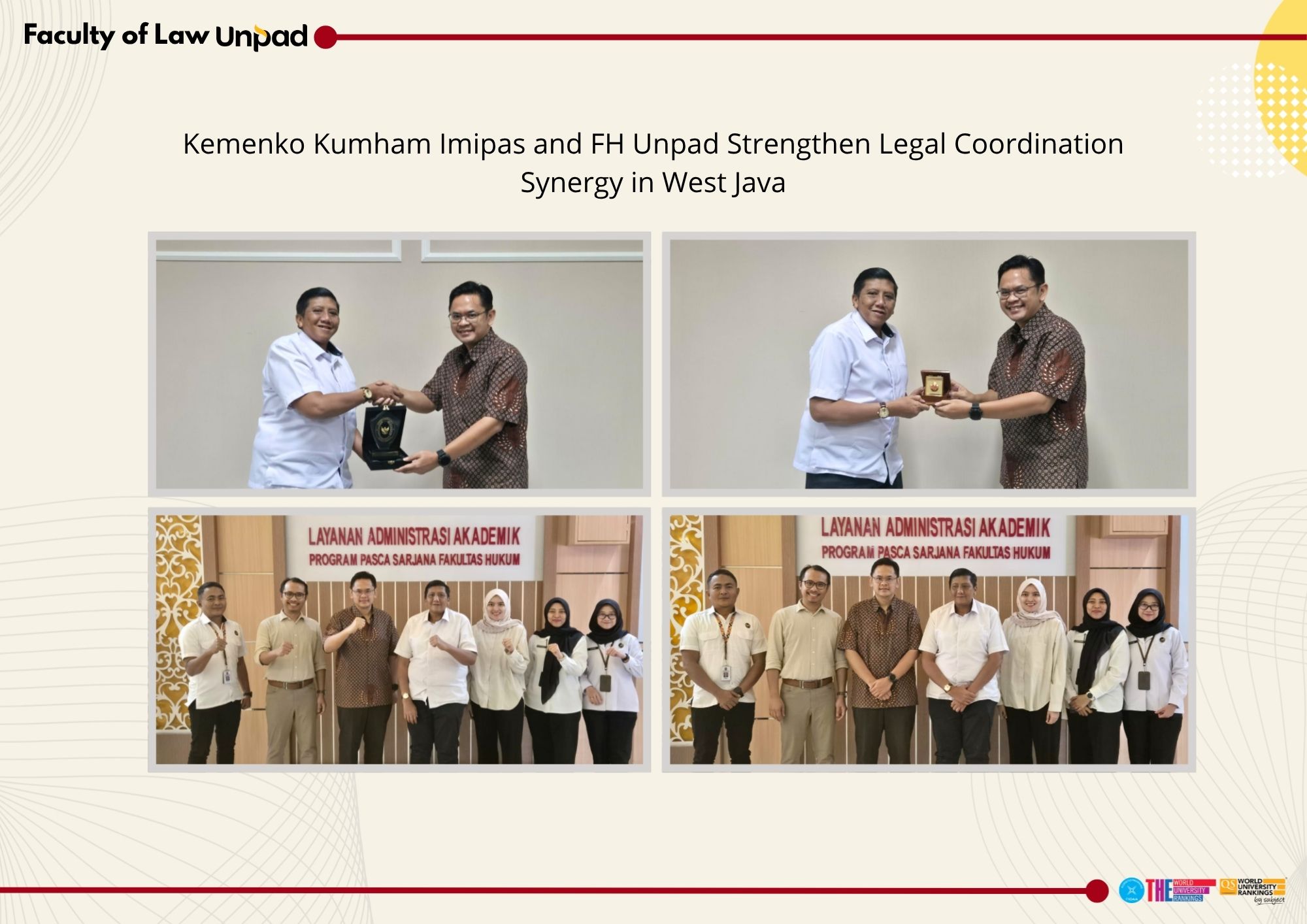 Kemenko Kumham Imipas and FH Unpad Strengthen Legal Coordination Synergy in West Java