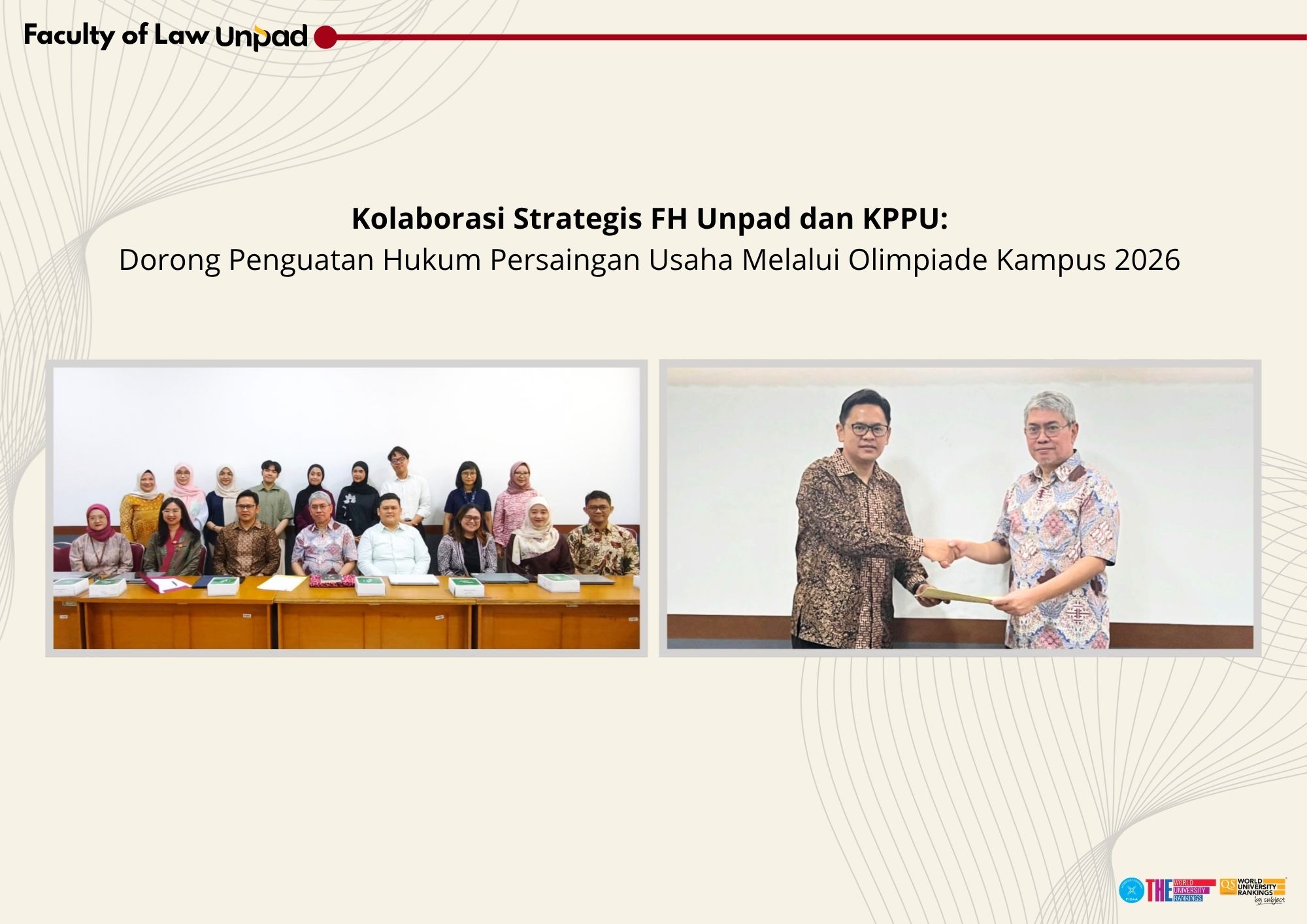 Kolaborasi Strategis FH Unpad dan KPPU: Dorong Penguatan Hukum Persaingan Usaha Melalui Olimpiade Kampus 2026