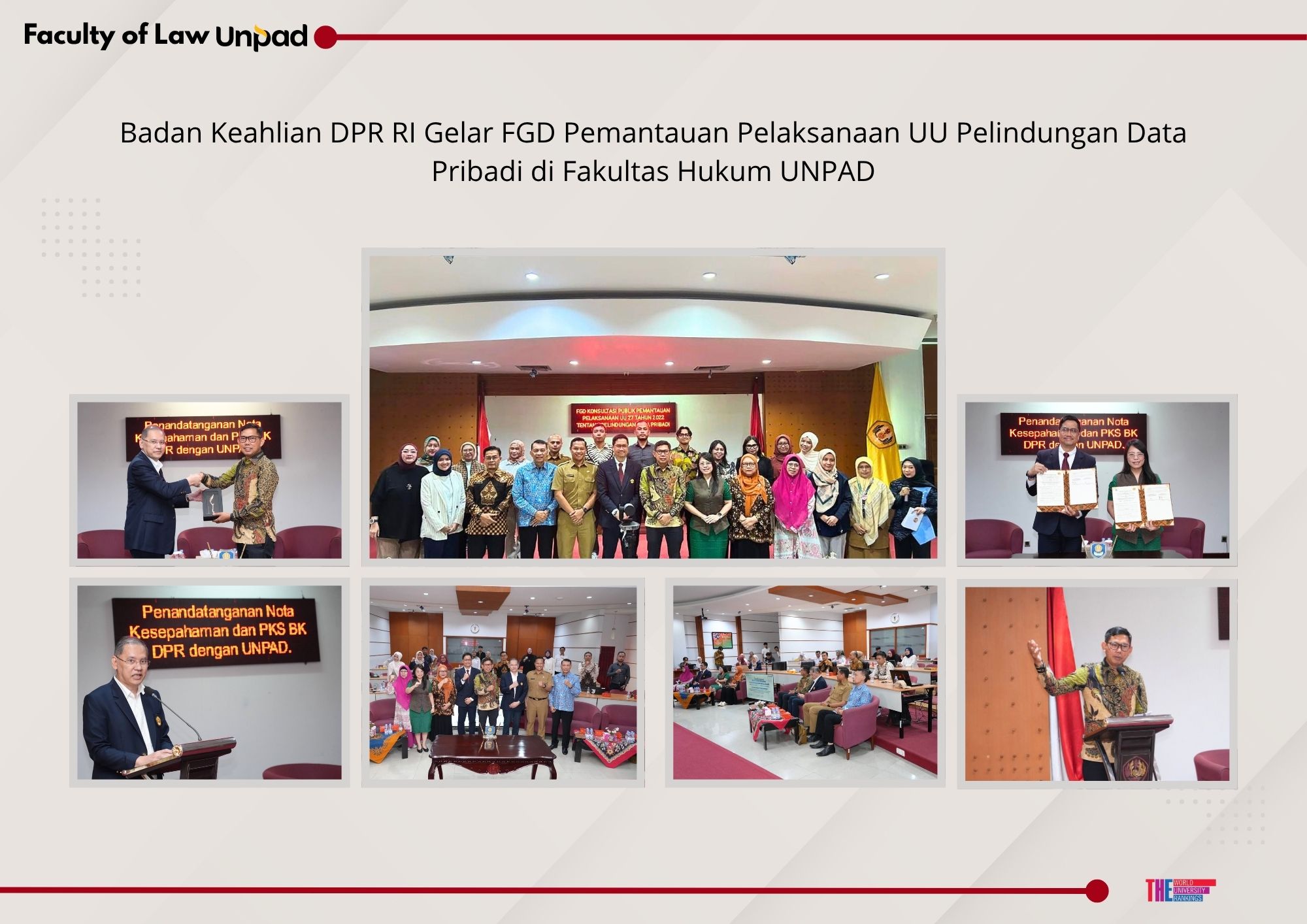 Badan Keahlian DPR RI Gelar FGD Pemantauan Pelaksanaan UU Pelindungan Data Pribadi di Fakultas Hukum UNPAD