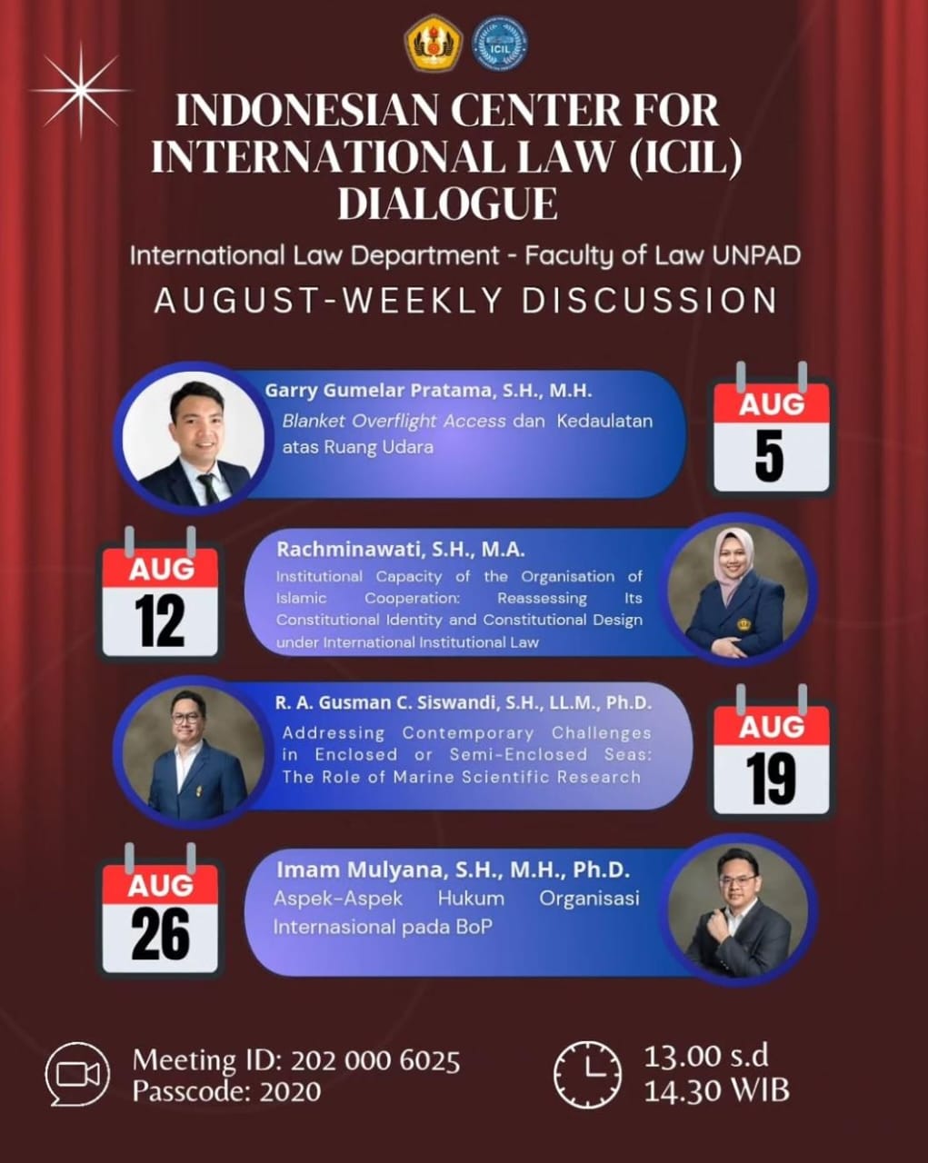 ICIL DIalogue: August Weekly Discussion