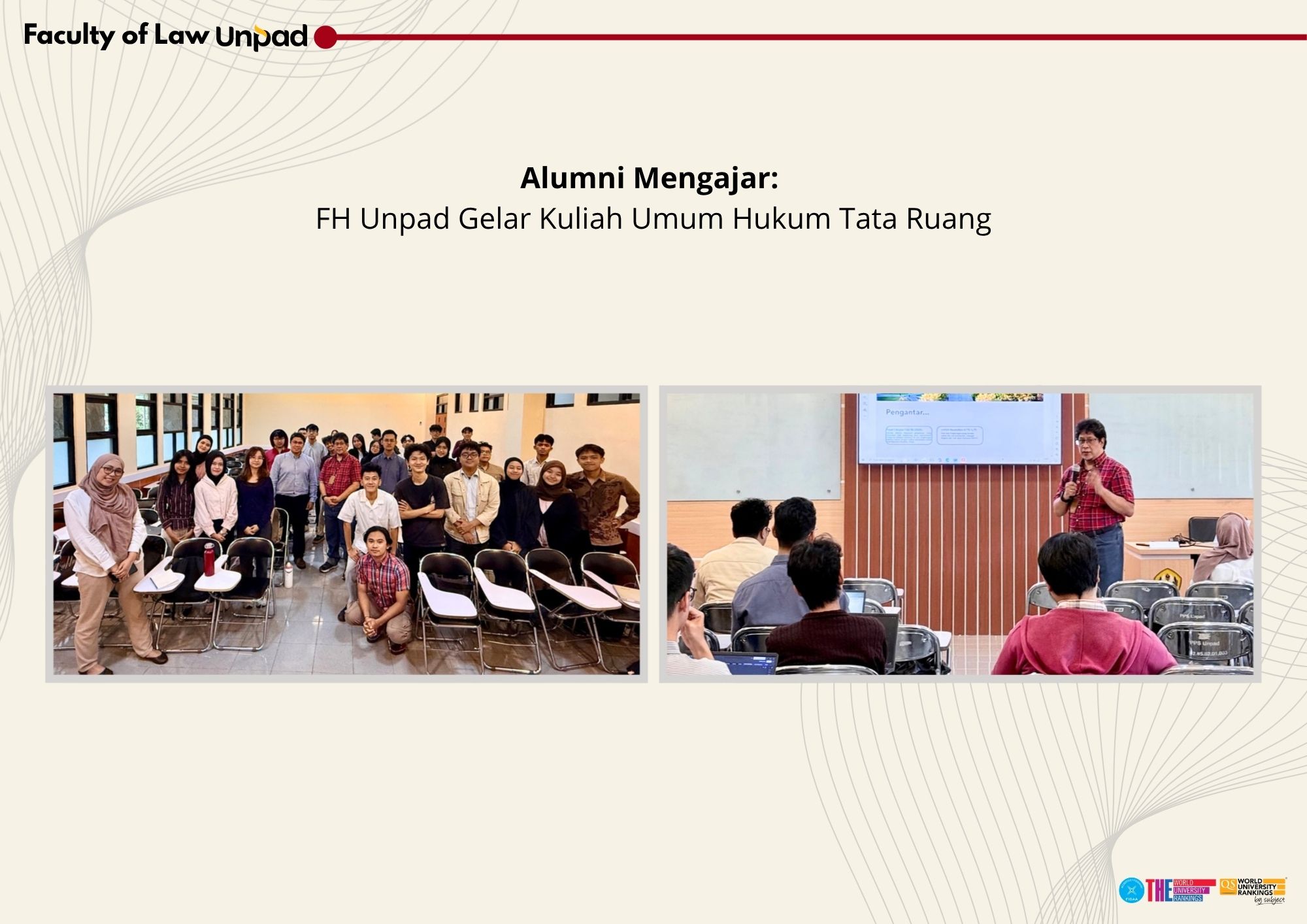 Alumni Mengajar: FH Unpad Gelar Kuliah Umum Hukum Tata Ruang
