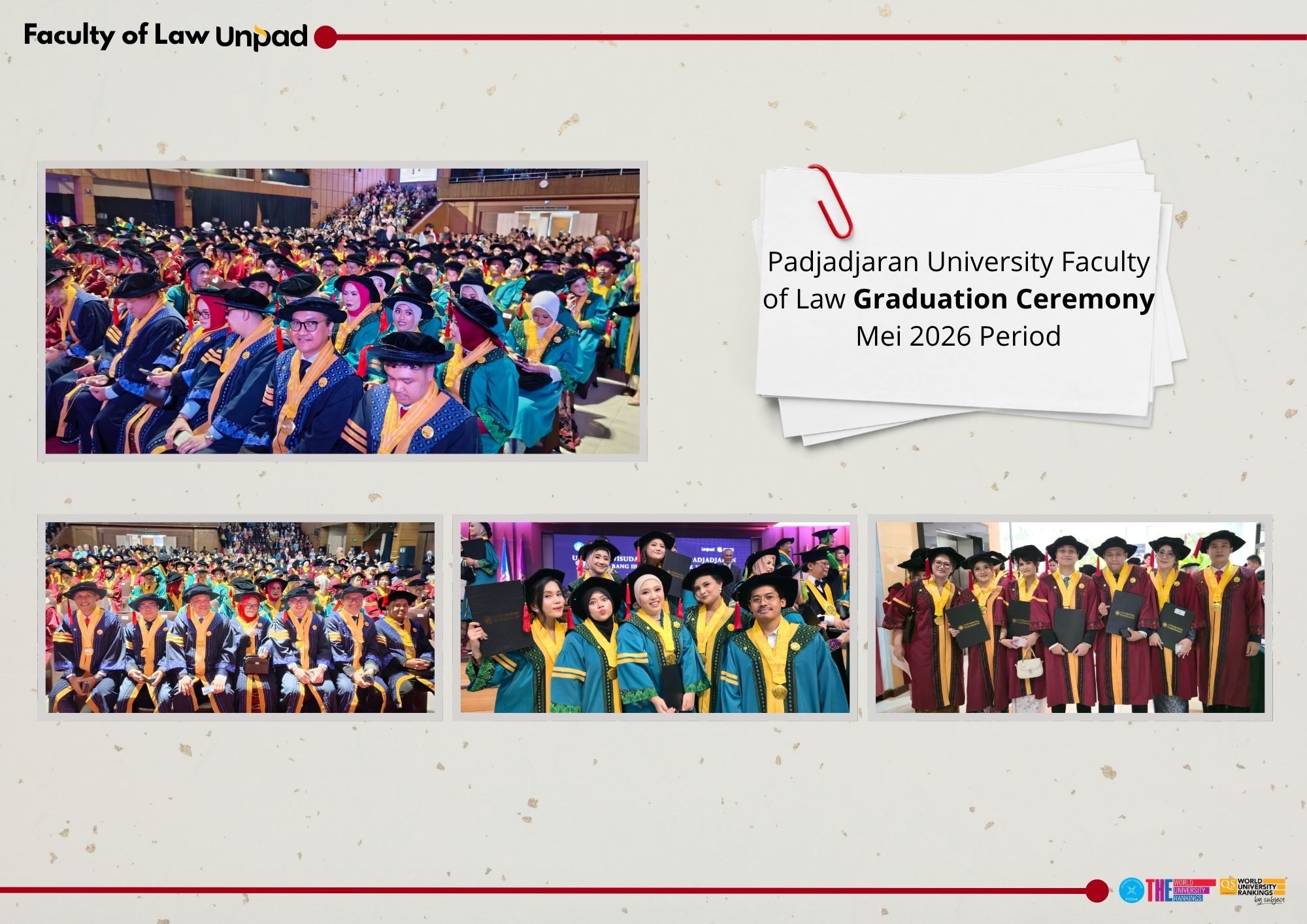 Graduation Ceremony of the Faculty of Law, Universitas Padjadjaran May 2025 Period